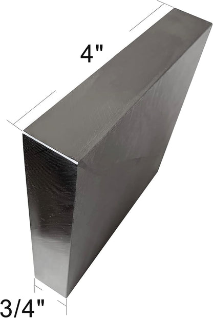 HimaPro Steel Bench Block 4"x4" Flat Anvil Jewelers Tool Metal Bench Block - Image 3