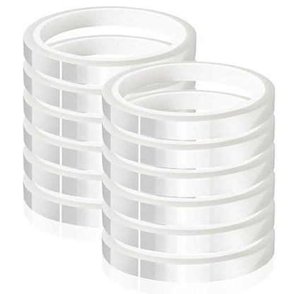 12 Rolls 10mm x33m Clear Heat Tape, Transparent High Temperature Heat Resistant by MEBMIK