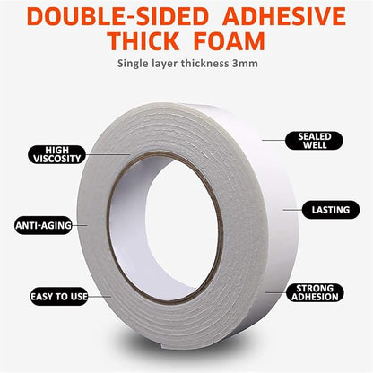 Double Sided Foam Tape 2.36In x 33FT 2 Pack, Mounting Tape Heavy Duty, Strong - Image 2