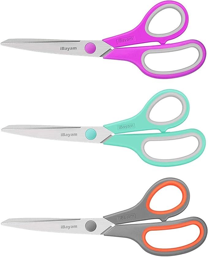 8 '' Multipurpose Heavy Duty Scissors Bulk 24-Pack, 2.5mm Thickness Ultra Sharp - Image 8