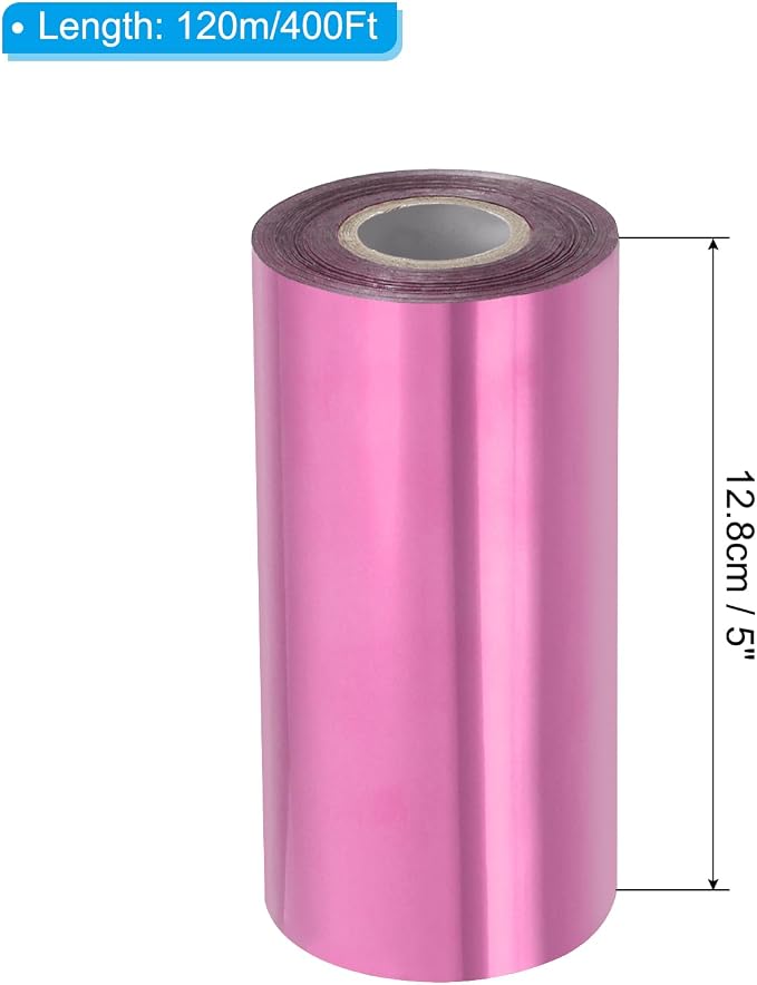 PATIKIL 5"x400Ft Hot Stamping Foil Paper, Heat Transfer Hot Stamping Paper Foil - Image 2