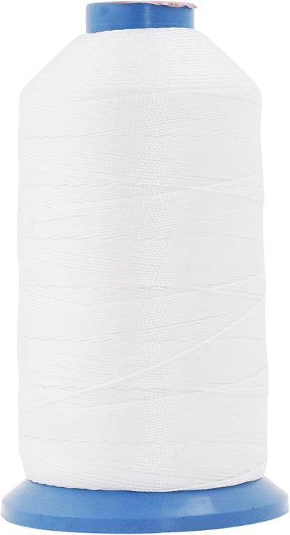 Mandala Crafts Bonded Nylon Thread White Heavy Duty Sewing Threads by MandalaCrafts