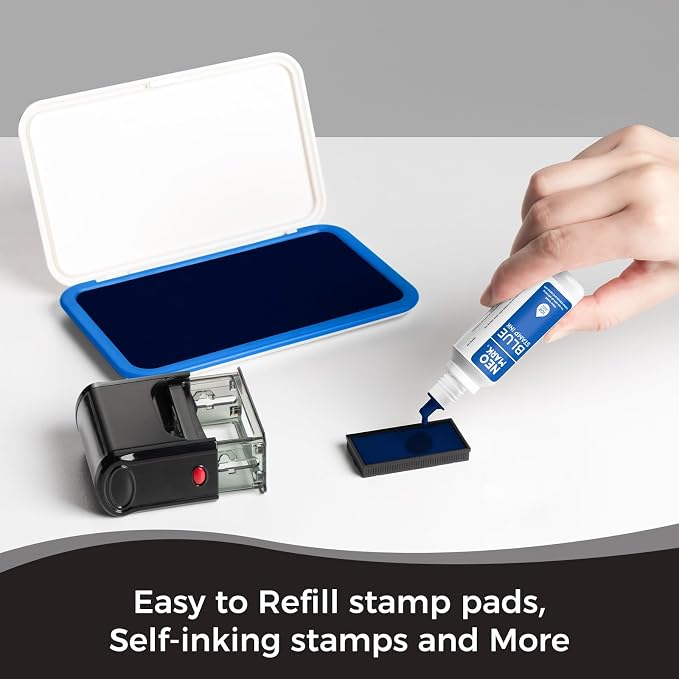 Premium Stamp Ink, Quick-Drying and AP-Certified Non-Toxic Refill Ink - Image 5
