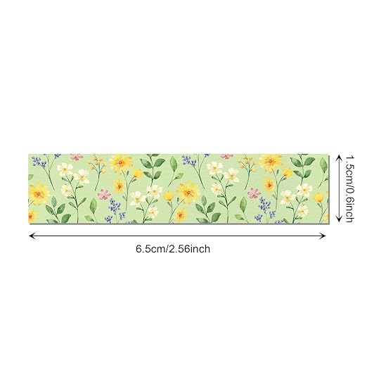 Adirasenotek Floral Washi Tape Set 12 Rolls, Flower Butterfly Washi Tape - Image 3