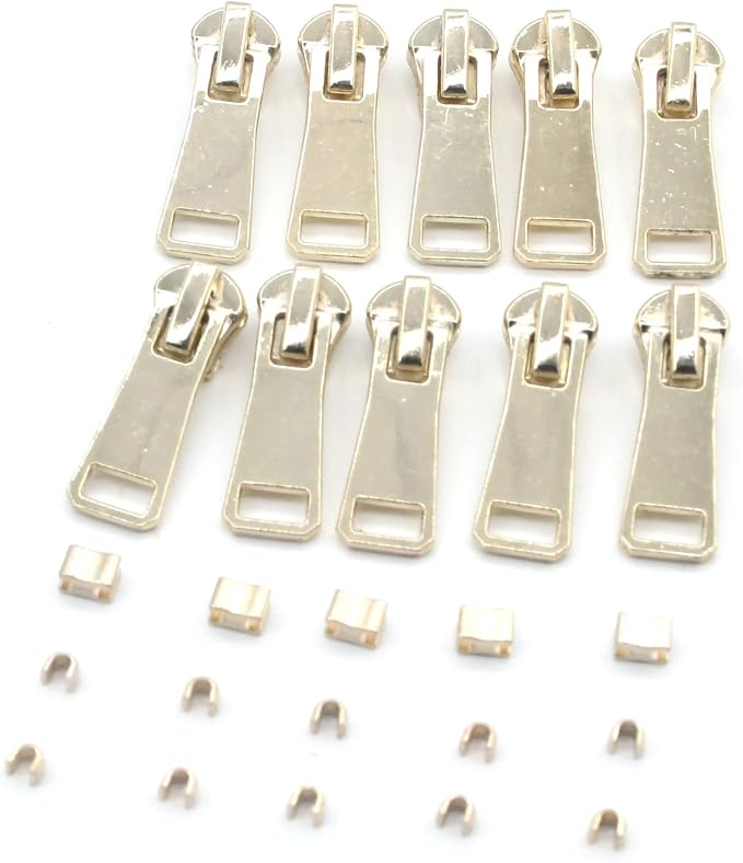 Leekayer #5 Metal Zippers Roll Bulk 2 Yards Black Zipper by The Yards - Image 6