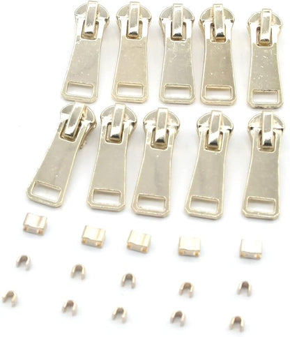 Leekayer #5 Metal Zippers Roll Bulk 2 Yards Black Zipper by The Yards - Image 6