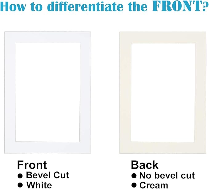 Egofine A5 White Picture Mats Pack of 14, Frame Mattes - Image 5