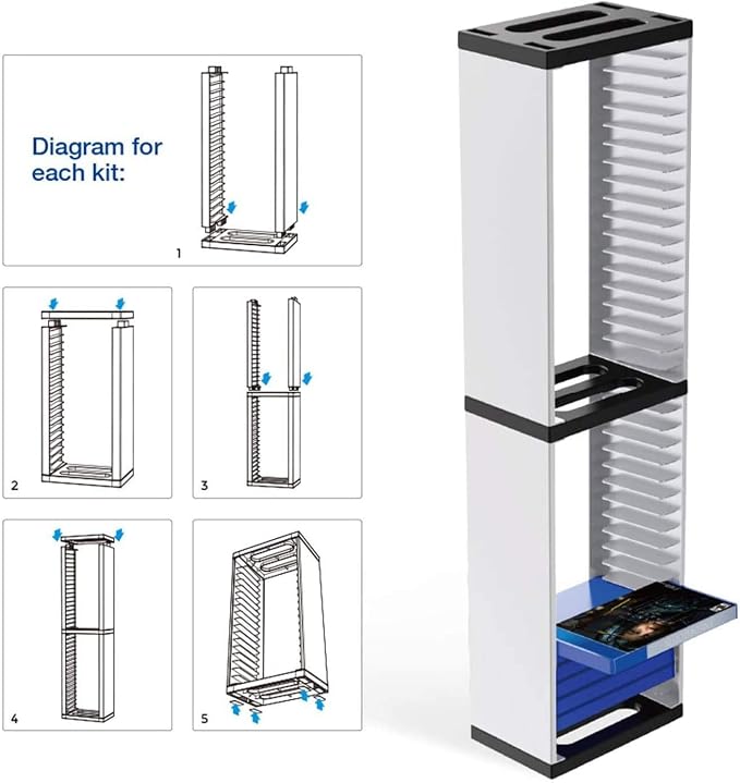 Bestswitch Video Game Storage Stand Tower - Image 3