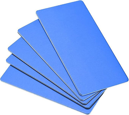 uxcell Blank Metal Card 100x50x0.8mm Anodized Aluminum Plate by uxcell