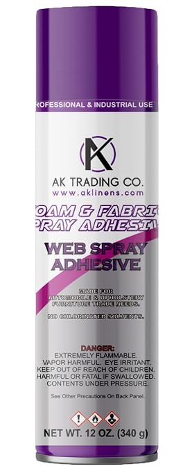 AK TRADING CO. Professional Quality General Multipurpose Spray Adhesive by Fabrics%7CEventDecor%7CCrafts%7CUpholsteryFoam
