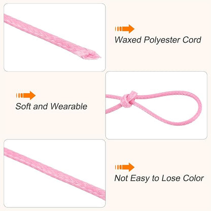 MECCANIXITY Waxed Cord 1.5mm Waxed Polyester Cord 175 Yard Wax String - Image 3