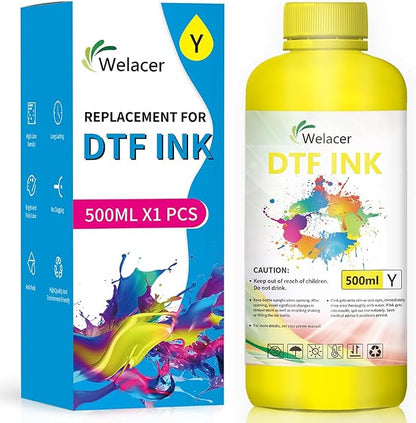 DTF Ink Yellow 500ml by WelacerBrand