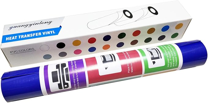 guangyintong Blue Heat Transfer Vinyl HTV Rolls - Image 7