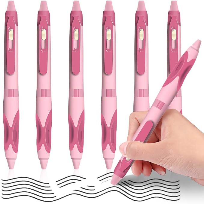 M&G 6 PCS Retractable Erasable Gel Pens, 0.5mm Black Ink Gel Pen, Fine Point - Image 8