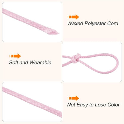 MECCANIXITY Waxed Cord 1mm Waxed Polyester Cord 175 Yard Wax String - Image 3