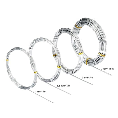 4 Pcs Aluminum Craft Wires, Bendable Craft Wire - Image 2