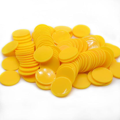 Set of 100 Opaque Plastic Learning Counters Mini Poker Chips Game Tokens by HAKITAROOM