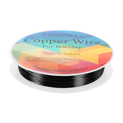 HARFINGTON 20ft Jewelry Wire, 24 Gauge Brass Craft Soft Metal Tarnish Resistant by HARFINGTON