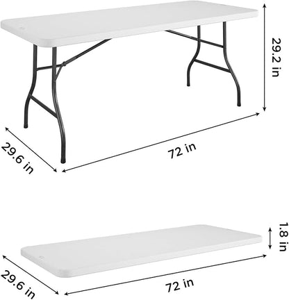 COSCO 6 Foot Blow Molded Folding Table - Image 3