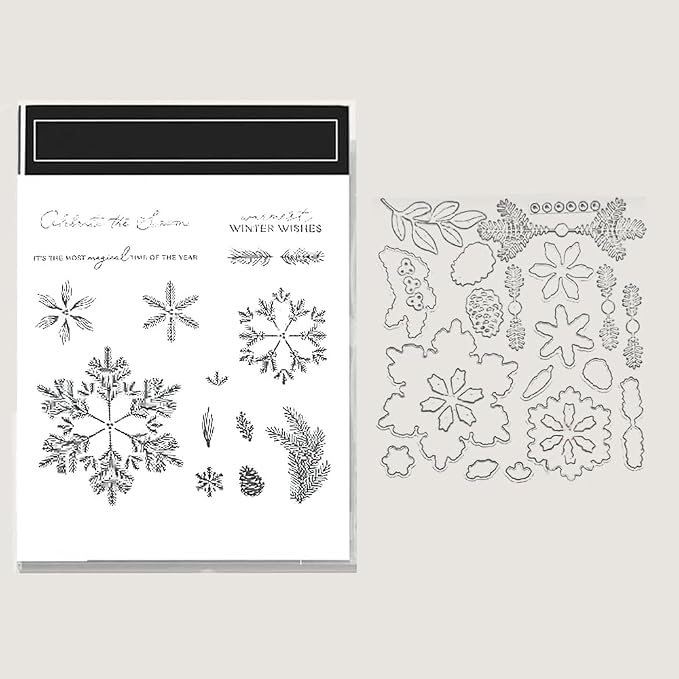 2025-2026 Stamps and Dies for Card Making, Stamps and Dies Set 2025 for by HITKUZ