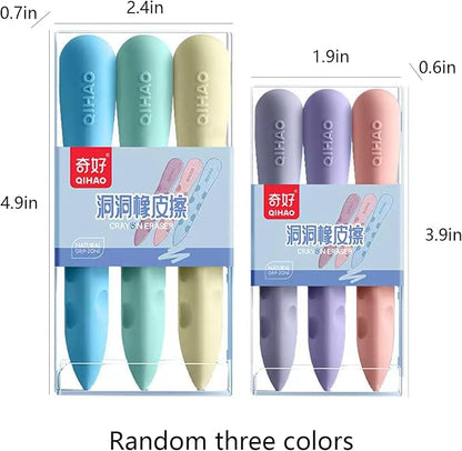 Colorful Erasers 3 Pack Pencil Erasers Grippable Erasers - Image 3