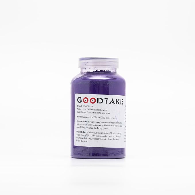 GOODTAKE Purple Iron Oxide Pigment Powder, Concrete Cement Dye Color Pigment - Image 7