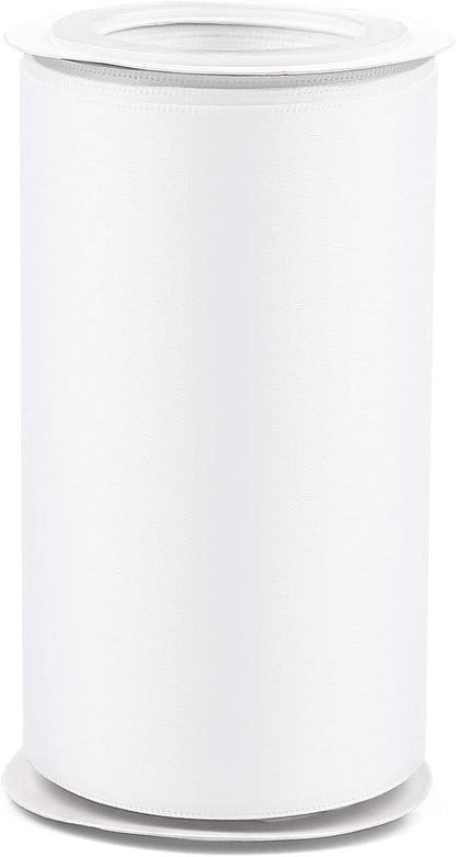 Humphrey's Craft 4 Inch White Double Faced Satin Ribbon - Image 3