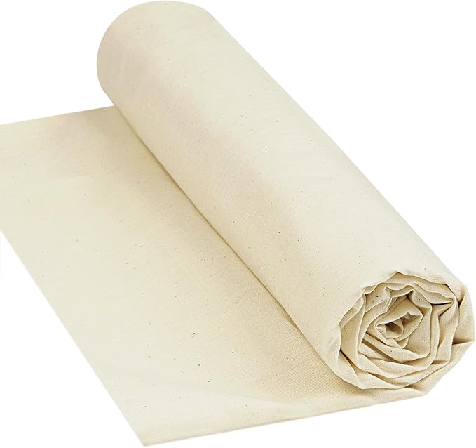 HOTGODEN Light Weight 100% Cotton Muslin Fabric: 63 inch x 2, 10 Yards by HOTGODEN