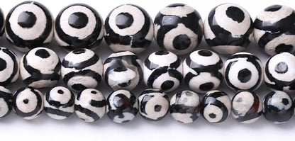 36PCS 10MM Natural Tibetan Stone Beads Round Loose Stone Beads - Image 2