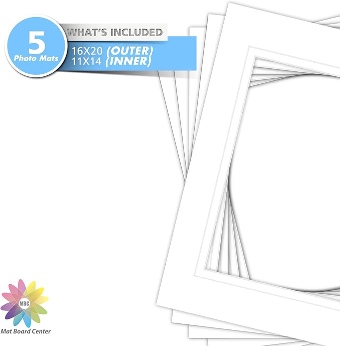 Mat Board Center, 16x20 for 11x14 Photo Picture Double Mats - Image 3