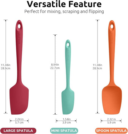 U-Taste Silicone Baking Spatula Set: 600ºF High Heat Resistant, Food Grade - Image 2