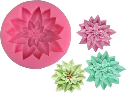 2Pcs Holly Leaf Silicone Mold for Fondant Chocolate Candy Cake Decorating - Image 7