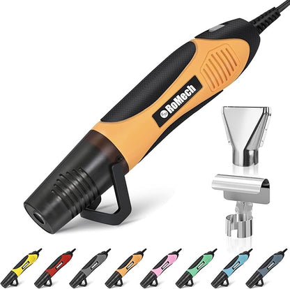 ROMECH 350W Heat Gun with 2 Nozzles, Dual Temp Heat Gun 400°F-660°F, Fast Heat by RoMech