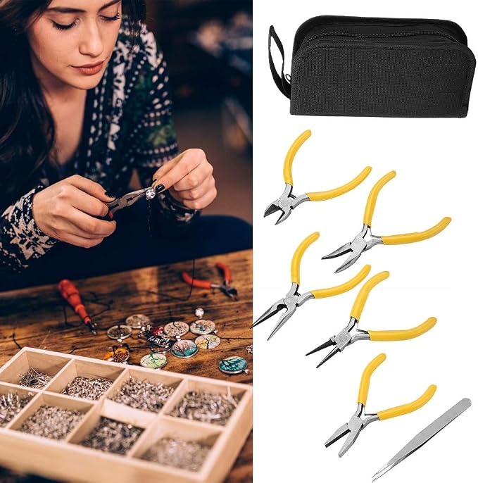 Jewelry Pliers, Bent Nose Pliers, Needle Nose Pliers, Flat Nose Pliers - Image 2