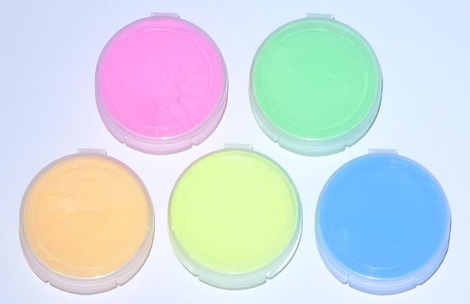 Fluorescent 5 Color Pack Glow in The Dark Pigment Powder - 12g Each - Image 2