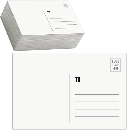 4x6 Blank Postcards for Mailing, Thick Cardstock, Thank You, Invitations & DIY by JINMIKEJI