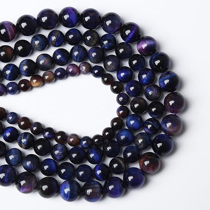 90PCS 8mm AAA Natural Tiger Eye Stone Beads Gemstone Round Spacer Loose Beads - Image 3