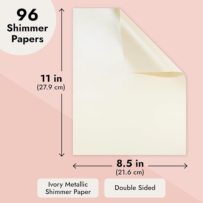 Best Paper Greetings Champagne Pearl Cardstock - Image 4