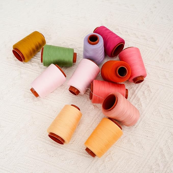12PCS Sewing Thread Kit 30wt Spools, 12 Colors - Image 5