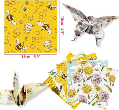 Square Origami Paper 6x6 Double Sided 50 Sheets 50 Colors 70GSM Origami Kit - Image 2