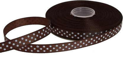 Polka Dot Grosgrain Ribbon 25 Yard Each Roll 100% Polyester - Image 2