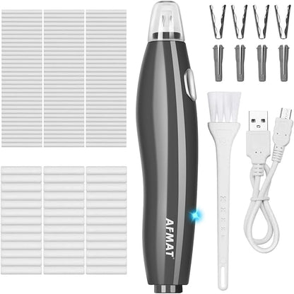 AFMAT Electric Eraser for Drawing, 140 Erasers Refills, Rechargeable Electric by AFMAT
