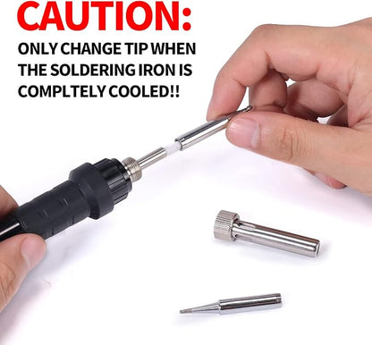 YIHUA 947-III 60W Soldering Iron Kit Temperature Adjustable 428-896°F 2-IN-1 - Image 7