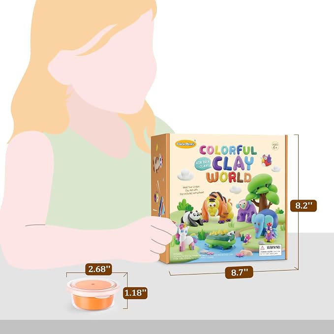 Drama Planet Air Dry Clay Kit for Kids - Image 5