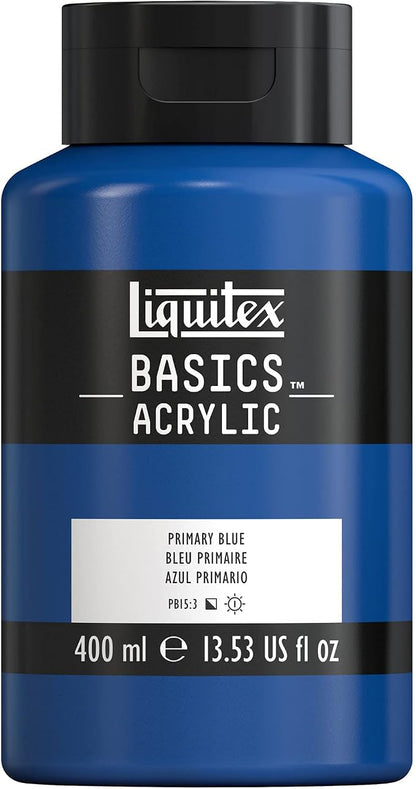 Liquitex BASICS Acrylic Paint, 400ml Bottle, Primary Blue by Liquitex