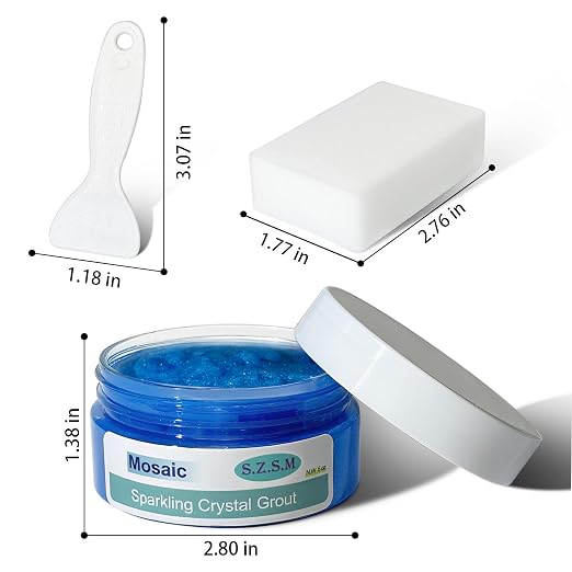 Mosaic Grout for Crafts, Sparkling Colorful Crystal Sealant is Specially - Image 2