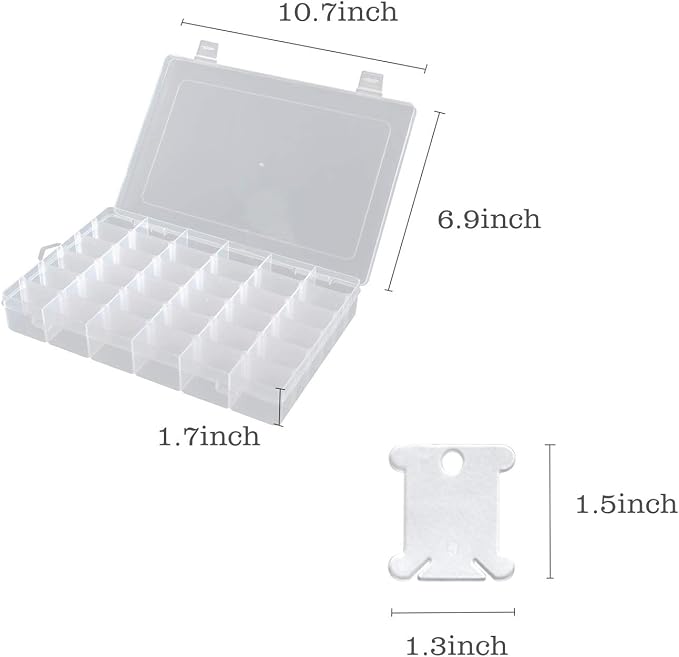 120 Pieces Plastic Floss Bobbins - Image 2
