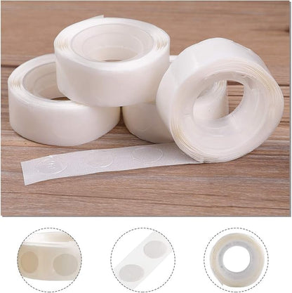 1600pcs Glue Point Clear Balloon Glue Removable Adhesive Dots Double Sided Dots - Image 3