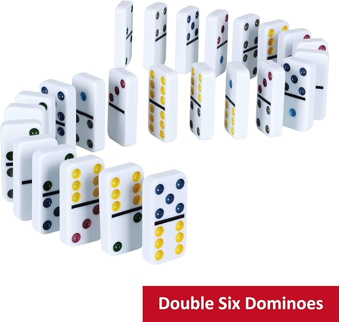 Double Six Dominoes Set with Tin Box - Image 7