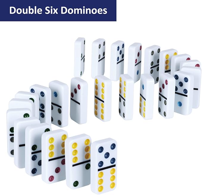 GOTHINK Double 6 Dominos Set for Adults - Image 6